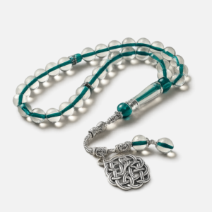 درزن(12قطعة) سبحة كرستال شفاف